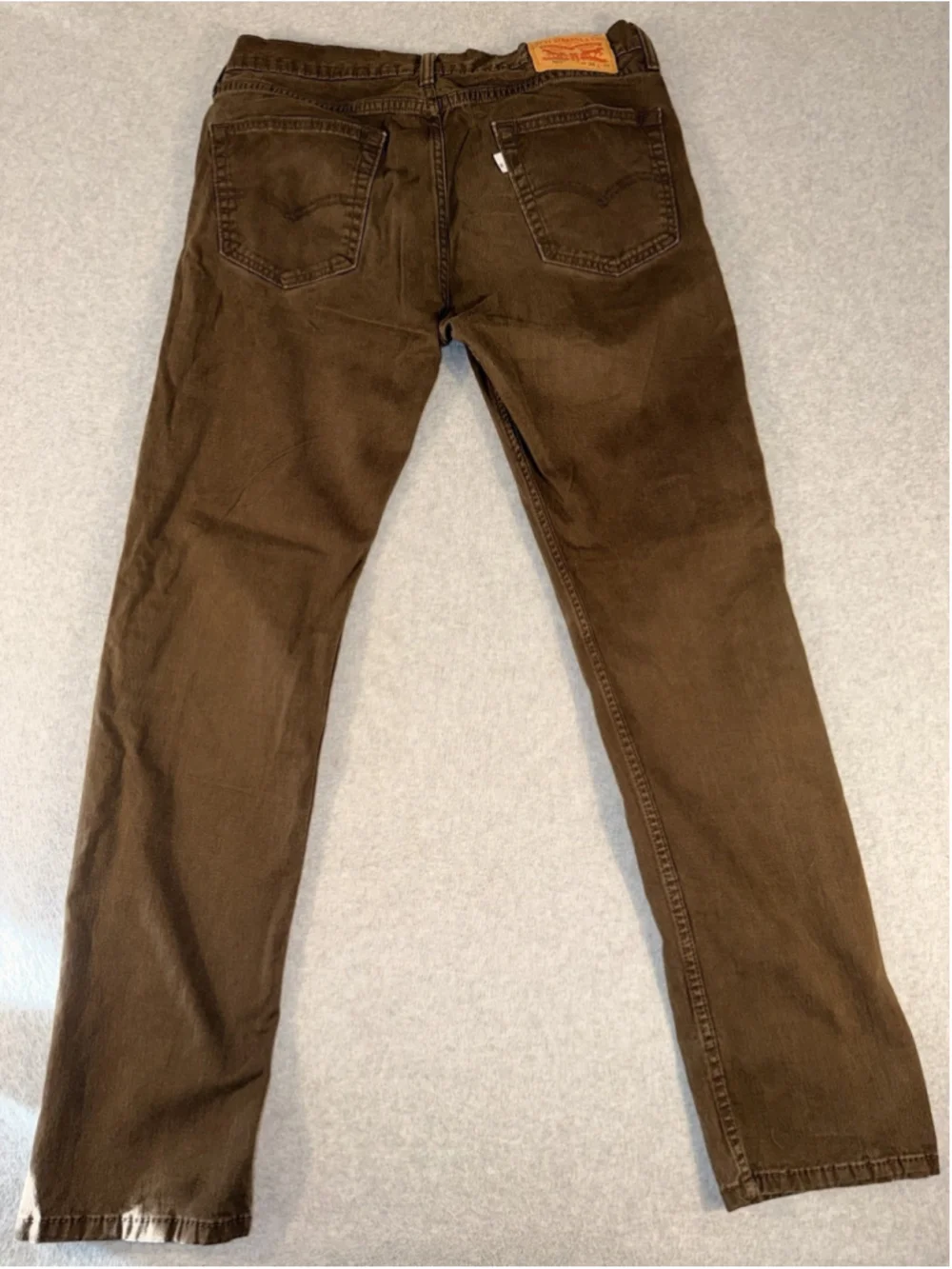 Levi’s 502 Regular Taper Jeans Men’s 34x34 Brown Stretch Denim Pants